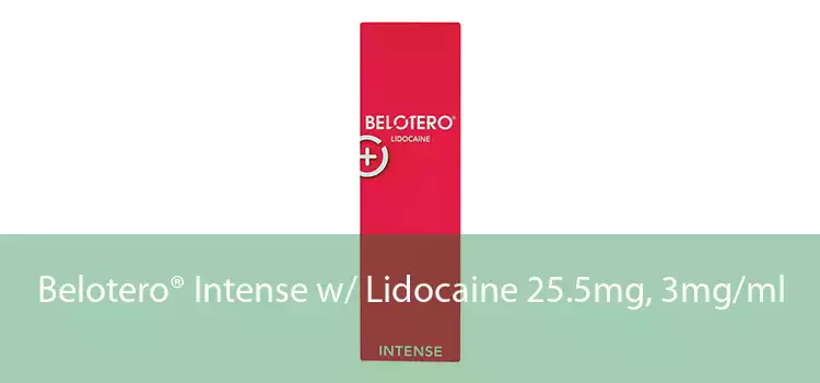 Belotero® Intense w/ Lidocaine 25.5mg, 3mg/ml 
