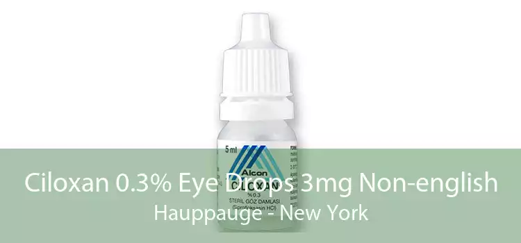 Ciloxan 0.3% Eye Drops 3mg Non-english Hauppauge - New York