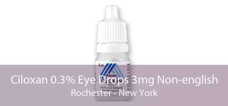 Ciloxan 0.3% Eye Drops 3mg Non-english Rochester - New York
