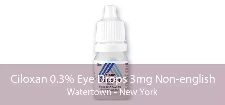 Ciloxan 0.3% Eye Drops 3mg Non-english Watertown - New York