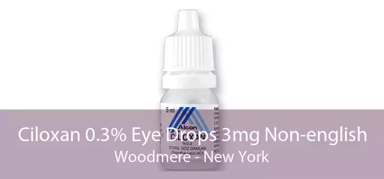 Ciloxan 0.3% Eye Drops 3mg Non-english Woodmere - New York