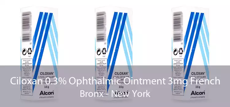 Ciloxan 0.3% Ophthalmic Ointment 3mg French Bronx - New York