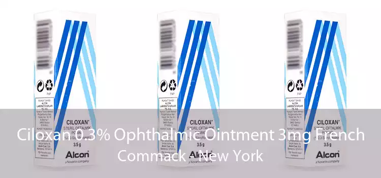 Ciloxan 0.3% Ophthalmic Ointment 3mg French Commack - New York