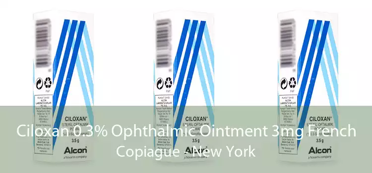 Ciloxan 0.3% Ophthalmic Ointment 3mg French Copiague - New York