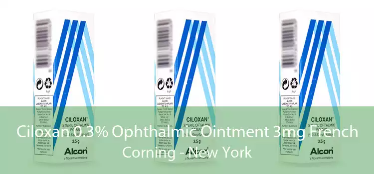 Ciloxan 0.3% Ophthalmic Ointment 3mg French Corning - New York