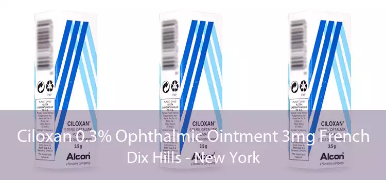 Ciloxan 0.3% Ophthalmic Ointment 3mg French Dix Hills - New York