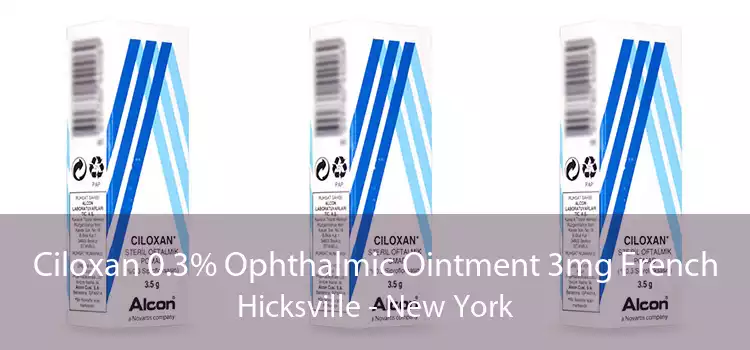 Ciloxan 0.3% Ophthalmic Ointment 3mg French Hicksville - New York