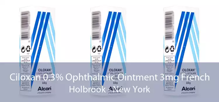 Ciloxan 0.3% Ophthalmic Ointment 3mg French Holbrook - New York