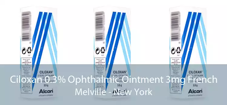 Ciloxan 0.3% Ophthalmic Ointment 3mg French Melville - New York