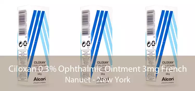 Ciloxan 0.3% Ophthalmic Ointment 3mg French Nanuet - New York