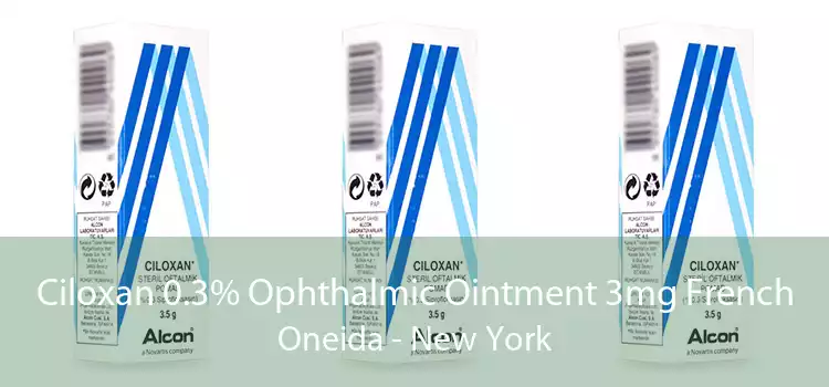 Ciloxan 0.3% Ophthalmic Ointment 3mg French Oneida - New York