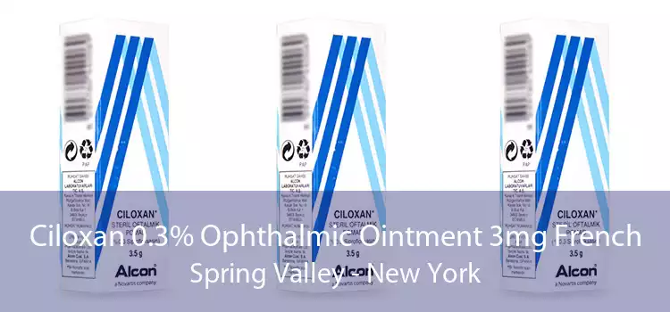Ciloxan 0.3% Ophthalmic Ointment 3mg French Spring Valley - New York