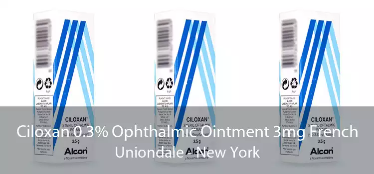 Ciloxan 0.3% Ophthalmic Ointment 3mg French Uniondale - New York