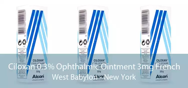 Ciloxan 0.3% Ophthalmic Ointment 3mg French West Babylon - New York