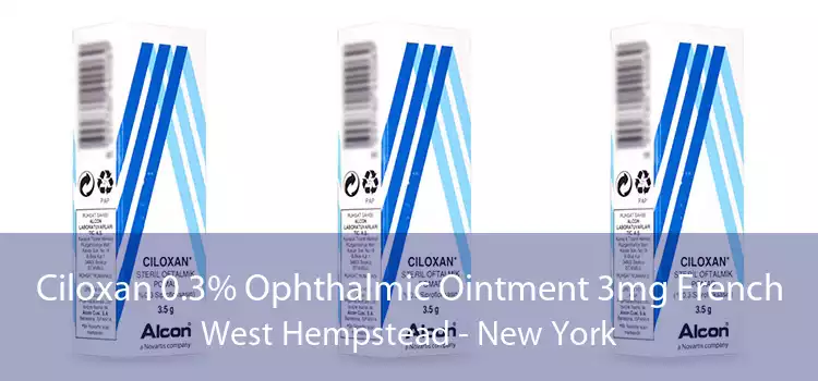Ciloxan 0.3% Ophthalmic Ointment 3mg French West Hempstead - New York