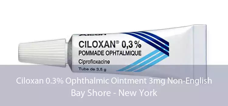 Ciloxan 0.3% Ophthalmic Ointment 3mg Non-English Bay Shore - New York