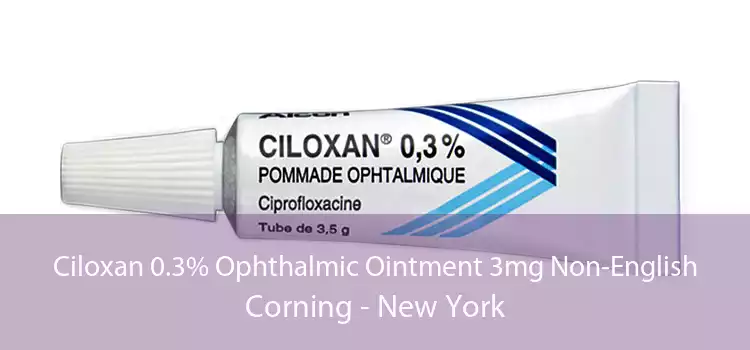 Ciloxan 0.3% Ophthalmic Ointment 3mg Non-English Corning - New York