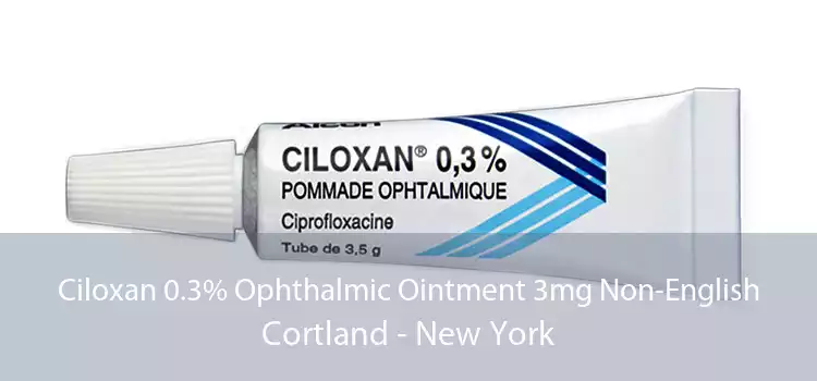 Ciloxan 0.3% Ophthalmic Ointment 3mg Non-English Cortland - New York