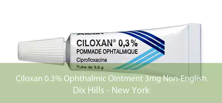 Ciloxan 0.3% Ophthalmic Ointment 3mg Non-English Dix Hills - New York