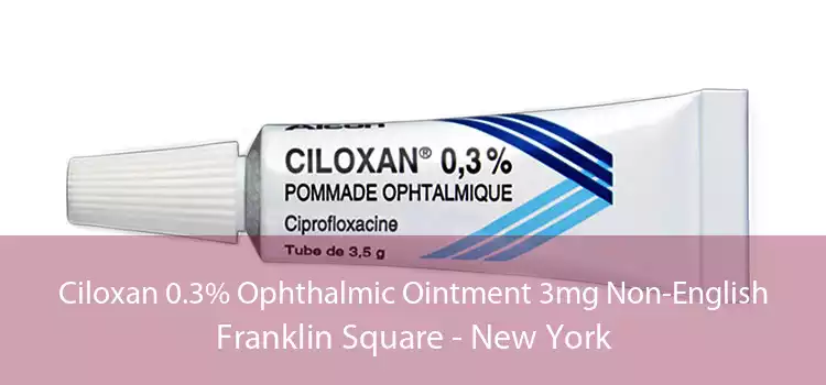 Ciloxan 0.3% Ophthalmic Ointment 3mg Non-English Franklin Square - New York
