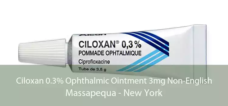 Ciloxan 0.3% Ophthalmic Ointment 3mg Non-English Massapequa - New York