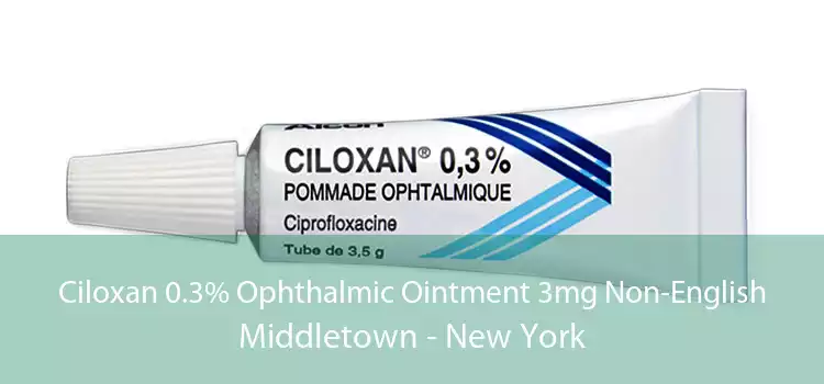 Ciloxan 0.3% Ophthalmic Ointment 3mg Non-English Middletown - New York