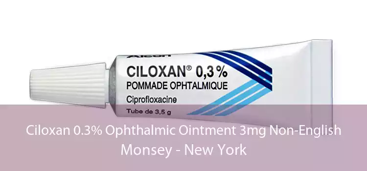Ciloxan 0.3% Ophthalmic Ointment 3mg Non-English Monsey - New York