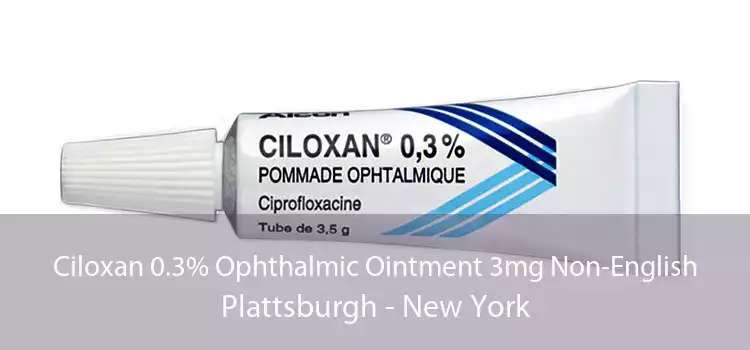 Ciloxan 0.3% Ophthalmic Ointment 3mg Non-English Plattsburgh - New York