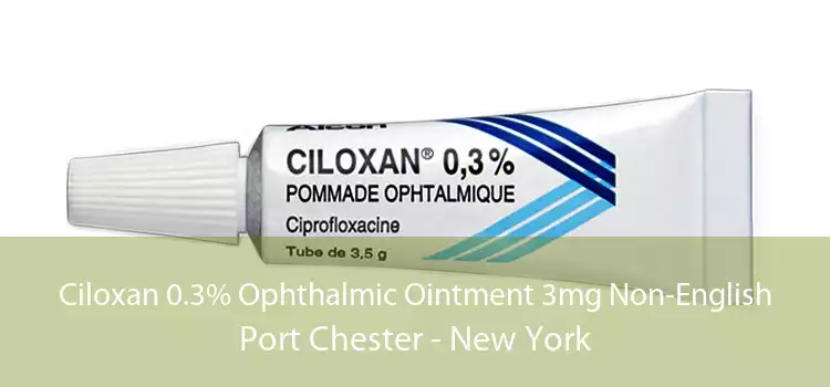 Ciloxan 0.3% Ophthalmic Ointment 3mg Non-English Port Chester - New York