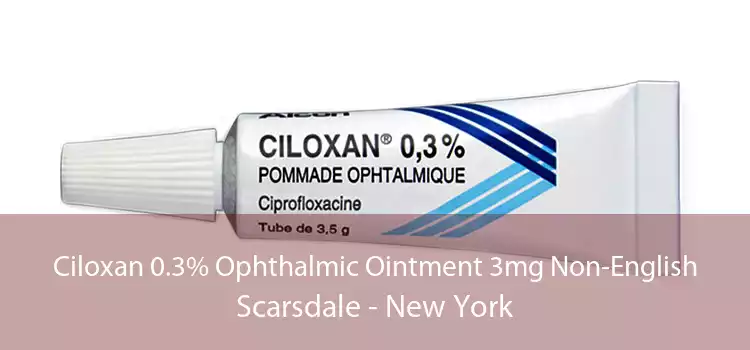 Ciloxan 0.3% Ophthalmic Ointment 3mg Non-English Scarsdale - New York