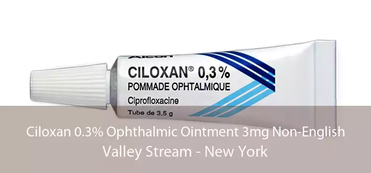 Ciloxan 0.3% Ophthalmic Ointment 3mg Non-English Valley Stream - New York