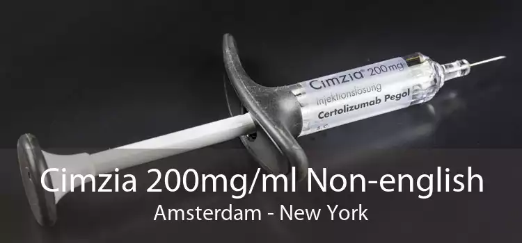 Cimzia 200mg/ml Non-english Amsterdam - New York