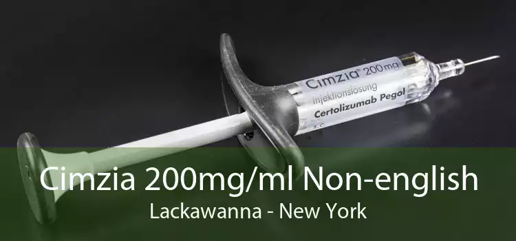 Cimzia 200mg/ml Non-english Lackawanna - New York