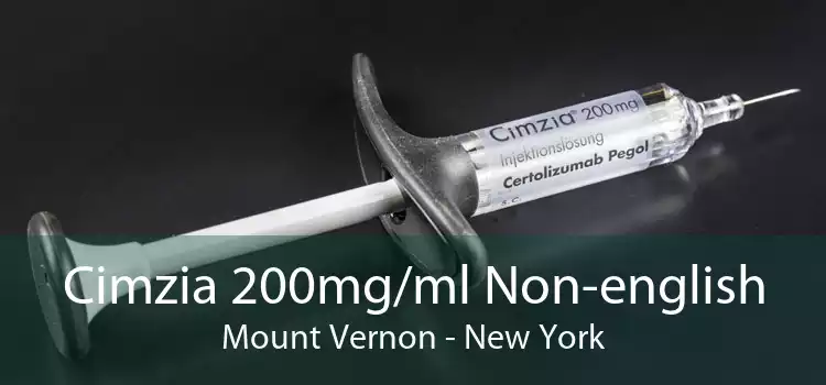 Cimzia 200mg/ml Non-english Mount Vernon - New York