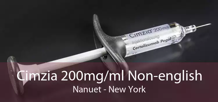 Cimzia 200mg/ml Non-english Nanuet - New York