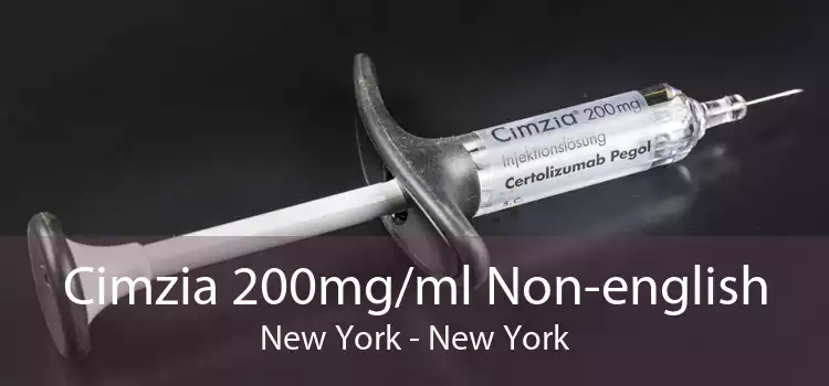 Cimzia 200mg/ml Non-english New York - New York