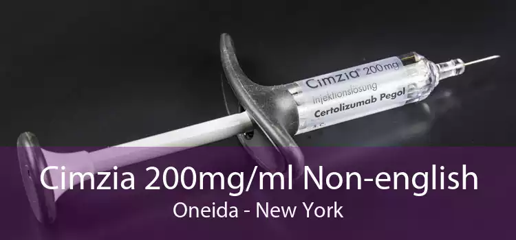 Cimzia 200mg/ml Non-english Oneida - New York