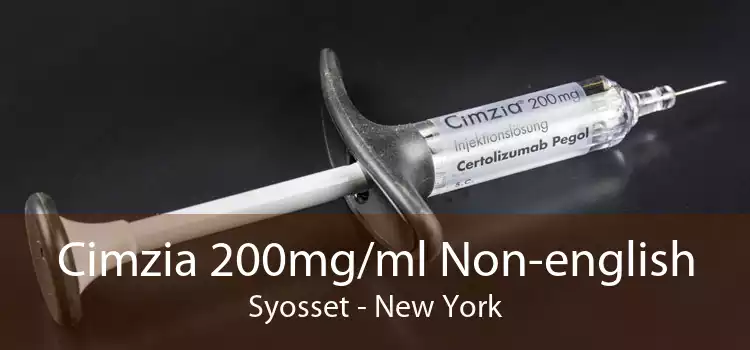 Cimzia 200mg/ml Non-english Syosset - New York