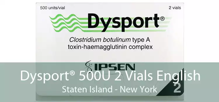 Dysport® 500U 2 Vials English Staten Island - New York