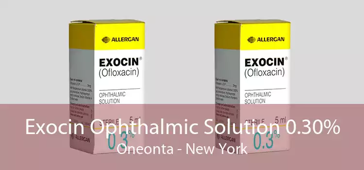 Exocin Ophthalmic Solution 0.30% Oneonta - New York