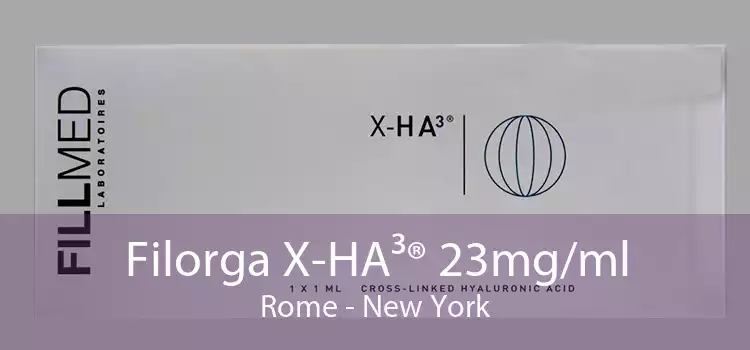 Filorga X-HA³® 23mg/ml Rome - New York