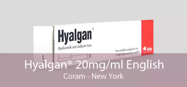 Hyalgan® 20mg/ml English Coram - New York