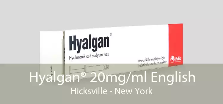 Hyalgan® 20mg/ml English Hicksville - New York