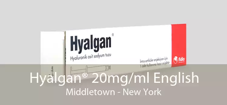 Hyalgan® 20mg/ml English Middletown - New York