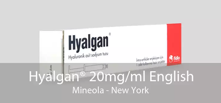 Hyalgan® 20mg/ml English Mineola - New York