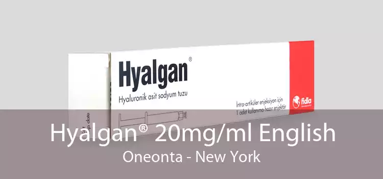 Hyalgan® 20mg/ml English Oneonta - New York