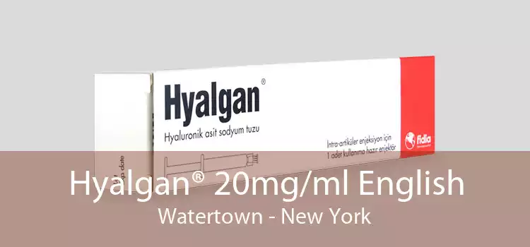 Hyalgan® 20mg/ml English Watertown - New York