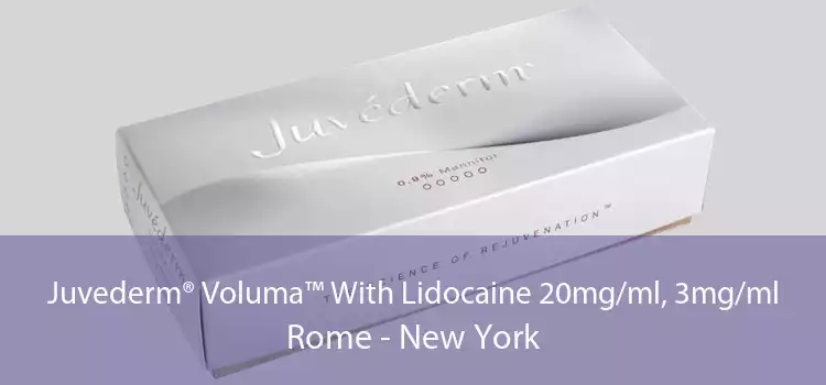 Juvederm® Voluma™ With Lidocaine 20mg/ml, 3mg/ml Rome - New York