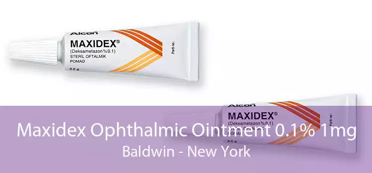 Maxidex Ophthalmic Ointment 0.1% 1mg Baldwin - New York