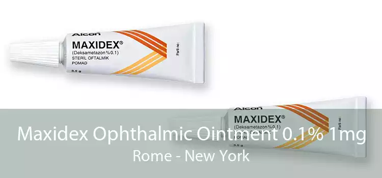 Maxidex Ophthalmic Ointment 0.1% 1mg Rome - New York
